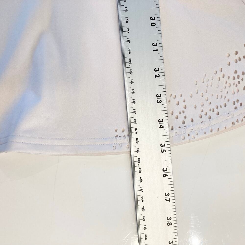 ADIDAS X PARLEY Dress M Cream Racerback Built-In-Bra Tennis Mini-Length - Picture 15 of 16